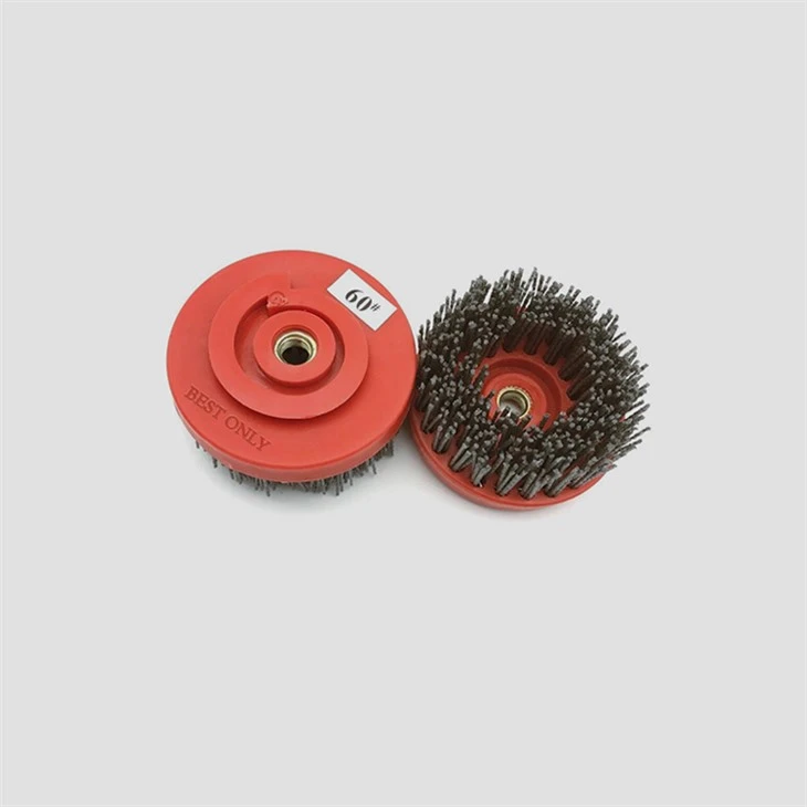 Snail Lock abrasive brush for stone deburring
