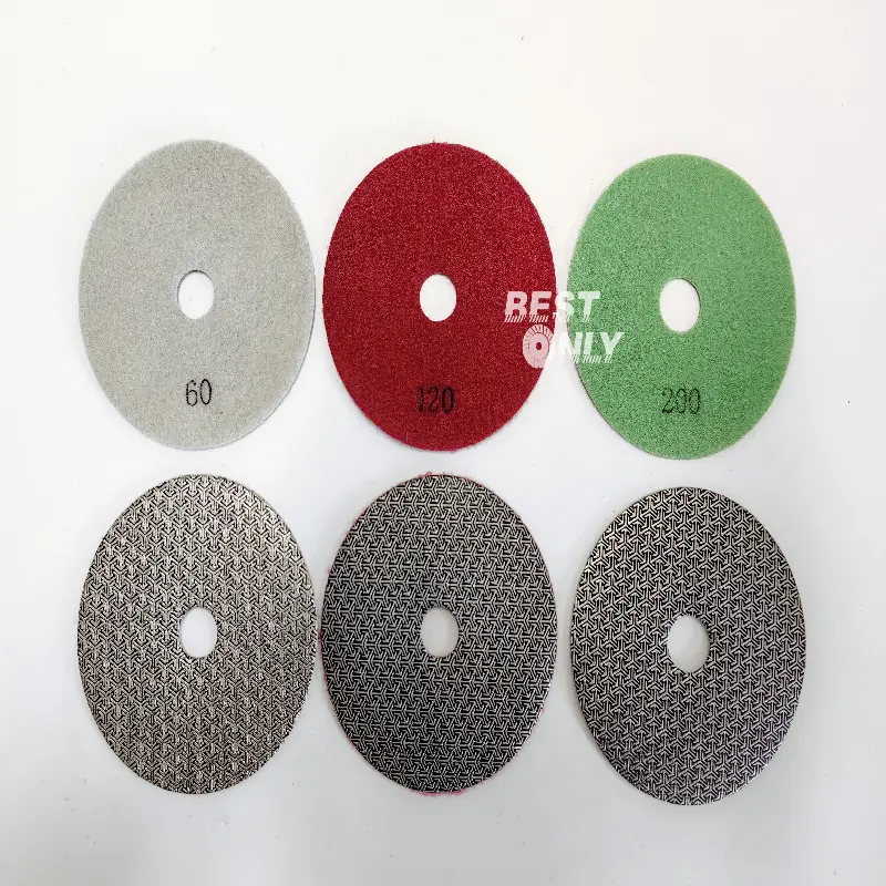 Tampoane de lustruire galvanizate cu diamant